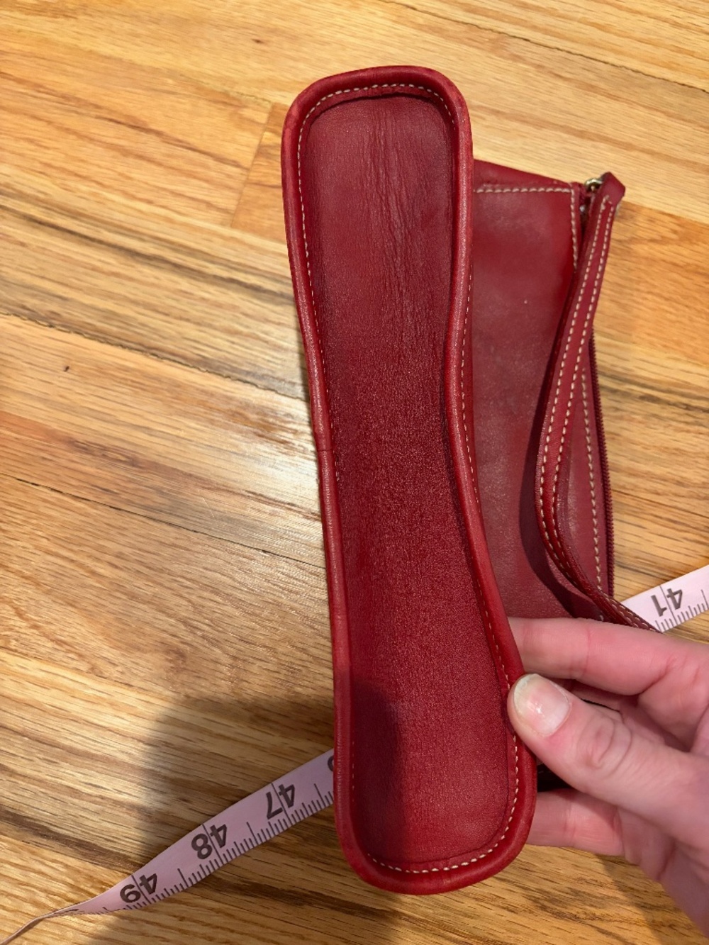 Vintage Coach Demi Red Leather Baguette Shoulder Bag Y2K Costa Rica - Picture 4 of 7